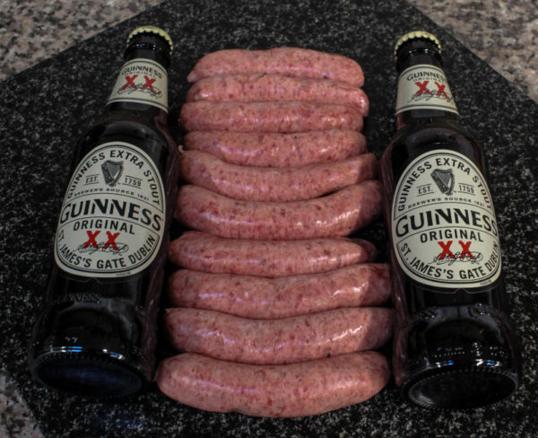 steak and guinness sausage